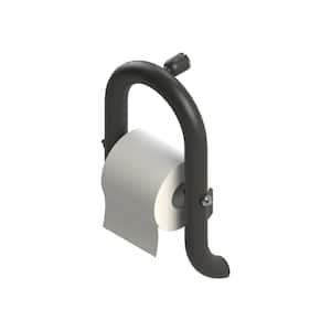 13 in. Concealed Screw Grab Bar and Toilet Paper Holder, Designer Grab Bar, ADA Compliant Up to 500 lbs. in Matte Black