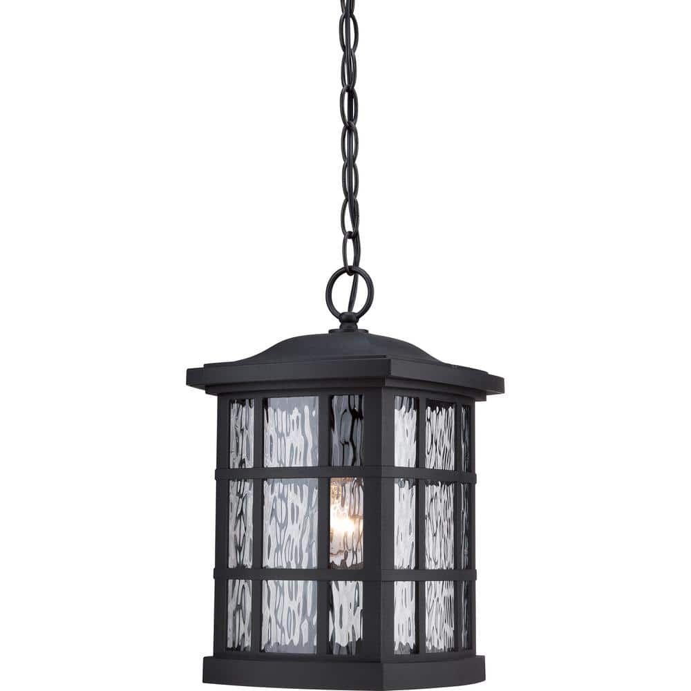 Quoizel Stonington 1-Light Black Outdoor Pendant Light SNN1909K