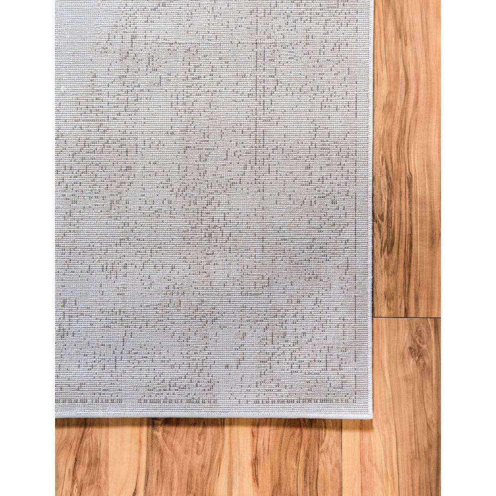 Serene Ivory Abstract 6' Indoor Runner Rug with Stain-Resistant Finish