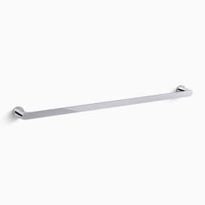 Avid 30 in. Wall Mounted Towel Bar in Polished Chrome