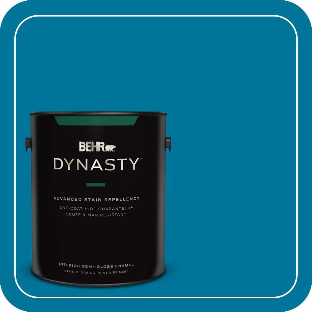 1 gal. #P490-7 Mayan Treasure Semi-Gloss Enamel Interior Stain-Blocking Paint & Primer price history on PriceWatchPro