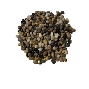 8.1 cu. ft. 0.25 in. to 0.5 in. 600 lbs. Grade A Mixed Polished River Pebbles