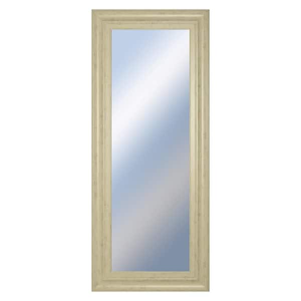Classy Art Small Rectangle Tan Hooks Classic Mirror (18 in. H x 42 in. W)