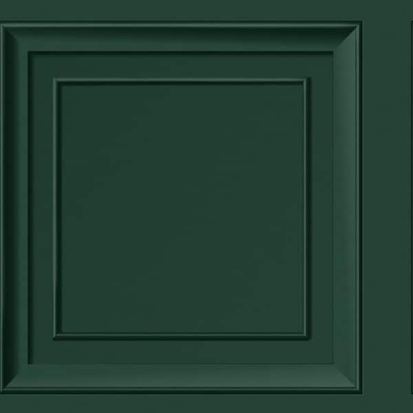 Green Distinctive Evergreen Square Panel Wallpaper Sample