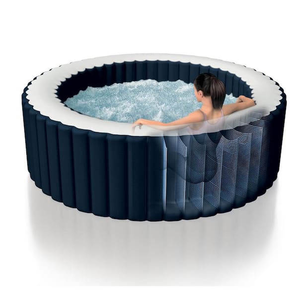 Intex 28405E Pure Spa 4-Person Inflatable Heated Hot Tub with Soft Foam Headrest 