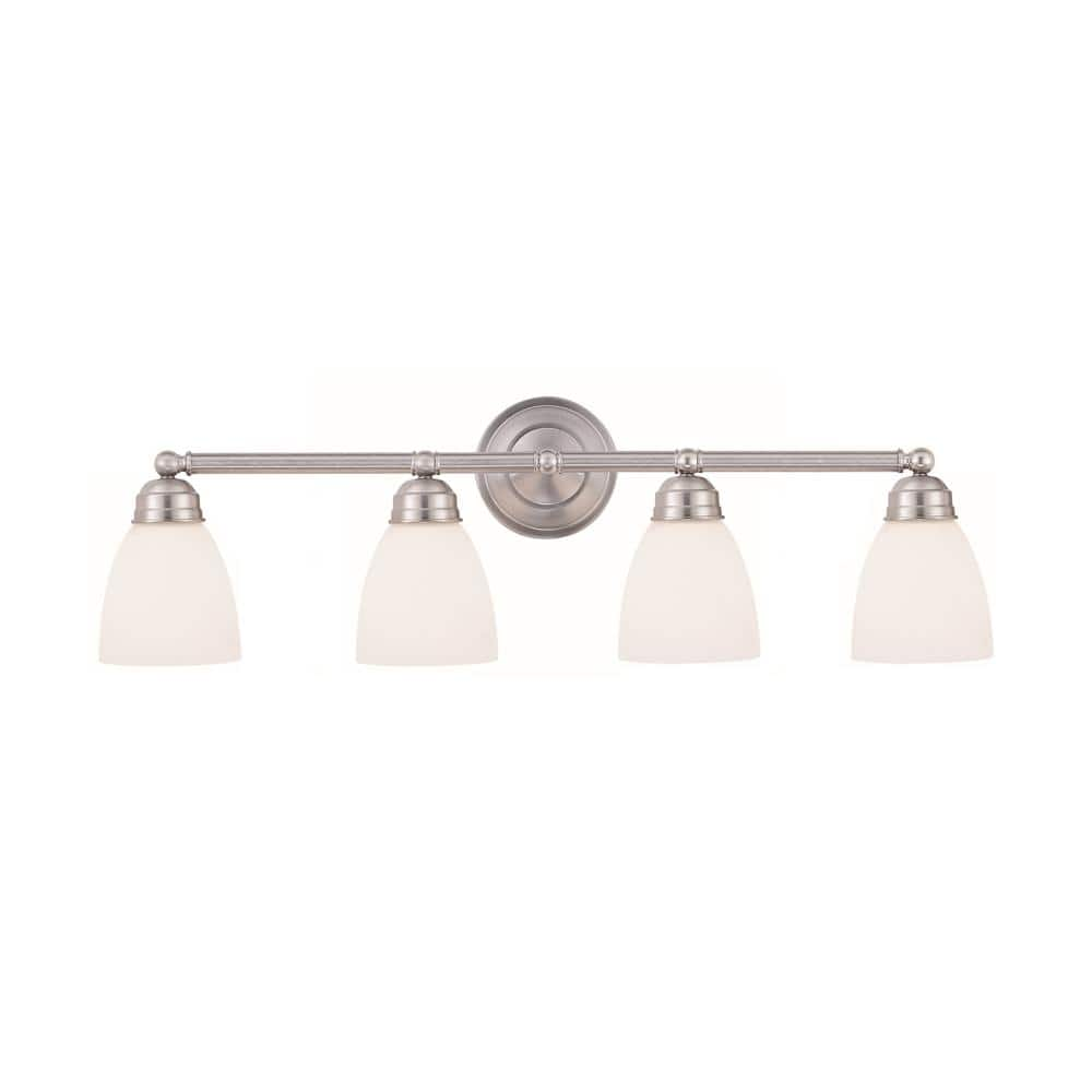 Bel Air Lighting Ardmore 20 in. 4-Light Brushed Nickel Bathroom Vanity ...