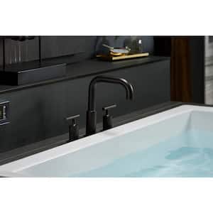 Purist 8 in. Widespread 2-Handle Tub Bathroom Faucet Trim in Vibrant Brushed Nickel