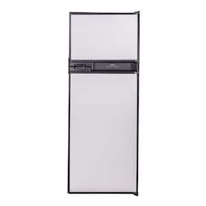 RCA RFR741-BLACK Apartment Size-Top Freezer-2 Door Fridge-Adjustable  Thermostat Control-Black-7.5 Cubic Feet
