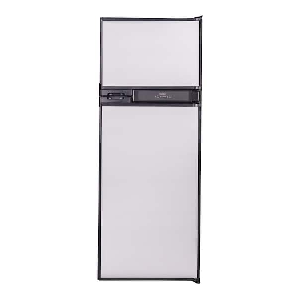  RCA RFR741-BLACK Apartment Size-Top Freezer-2 Door  Fridge-Adjustable Thermostat Control-Black-7.5 Cubic Feet : Appliances