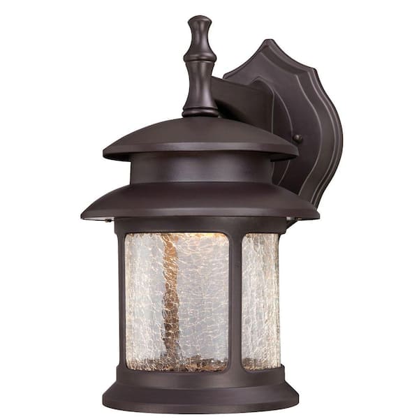 Westinghouse 1-Light Oil Rubbed Bronze Outdoor Integrated LED Wall Lantern Sconce