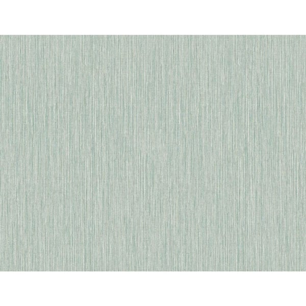 Seabrook Designs 60.75 sq. ft. Seaglass Vertical Stria Embossed Vinyl Un-Pasted Wallpaper Roll