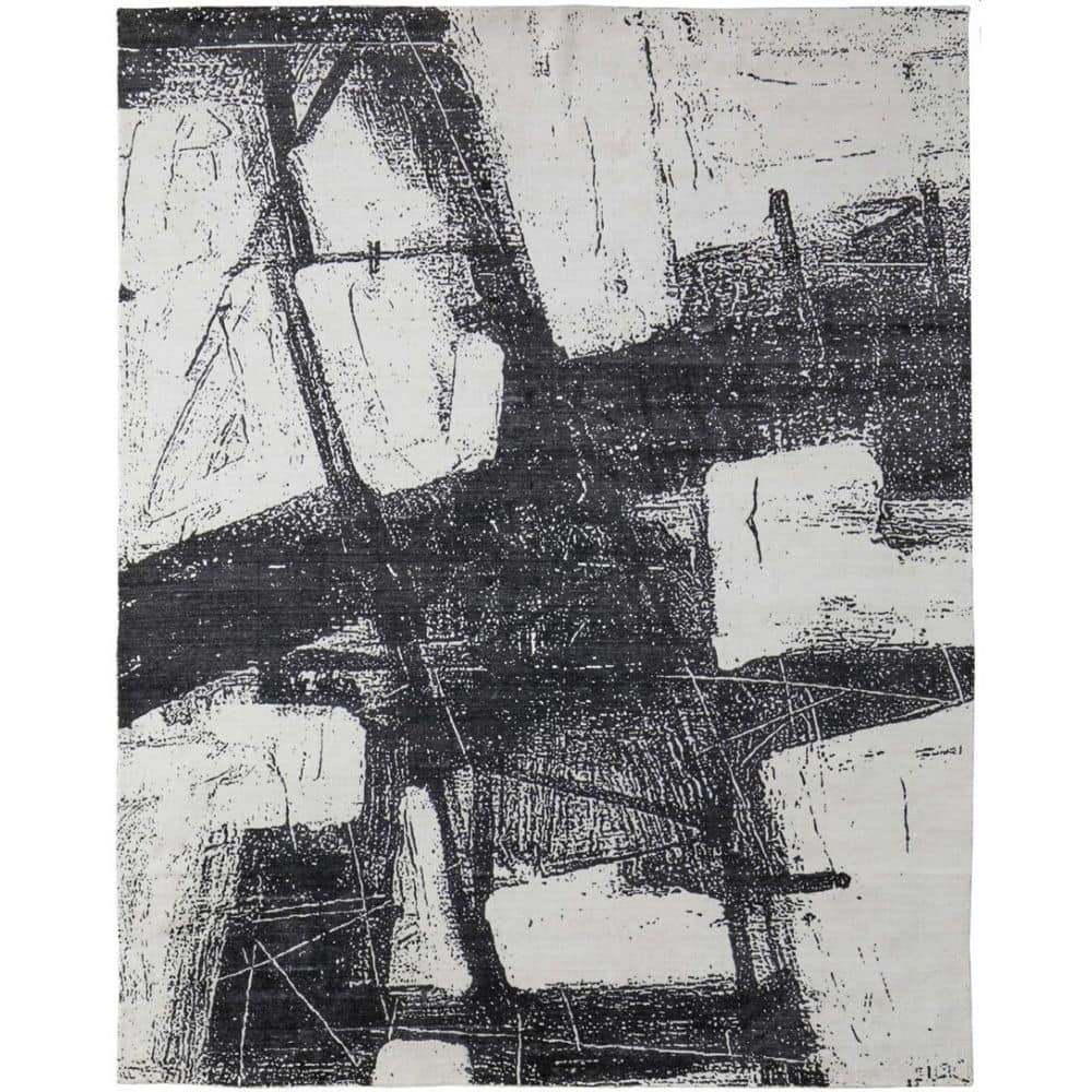 8 ft. x 10 ft. Black and Gray Abstract Hand Woven Area Rug price history on PriceWatchPro