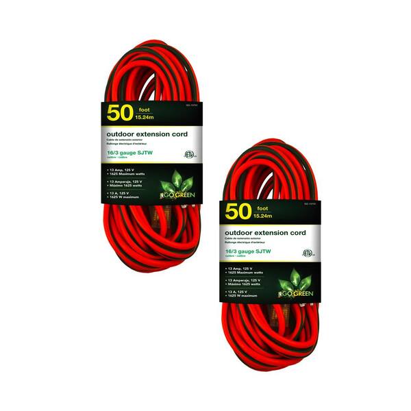 16/3 75 ft. SJTW Lighted End Heavy Duty Extension Cord (75 ft