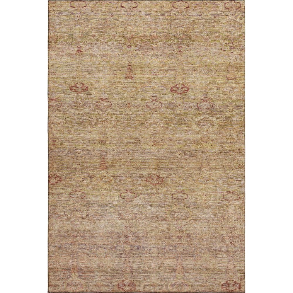 Mayfield Premium Machine Washable Abstract AMF2090 Coral 5 ft. x 7 ft. 6 in. Area Rug price history on PriceWatchPro