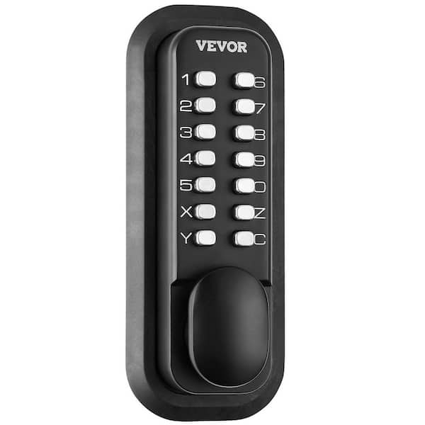 Mechanical Keyless Entry Door Lock, 14 Digit Keypad, Outdoor Gate Door Locks Set Deadbolt Latch Thumbturn