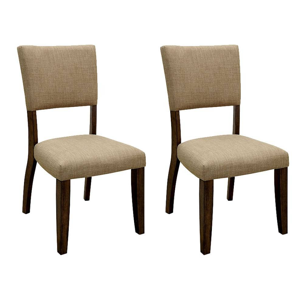 Gomeisa Rustic Oak Transitional Style Side Chair -  William's Home Furnishing, CM3826SC-2PK