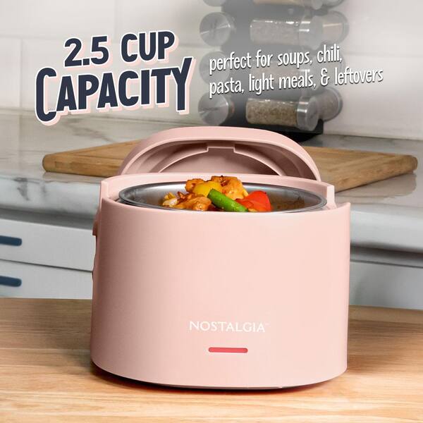 Nostalgia Cherry Blossom 20 oz. Portable Heated Lunch Box NLB25CB