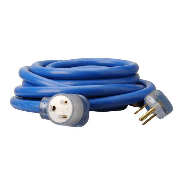 Southwire 25 ft. STW 8/3 Weather Resistant Electrical Extension Cord, Blue