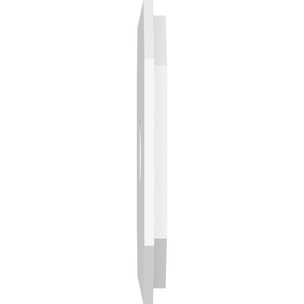 24" White PVC Contemporary Split Ceiling Medallion