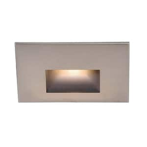 4-Watt Line Voltage 3000K Brushed Nickel Integrated LED Horizontal Wall or Stair Light