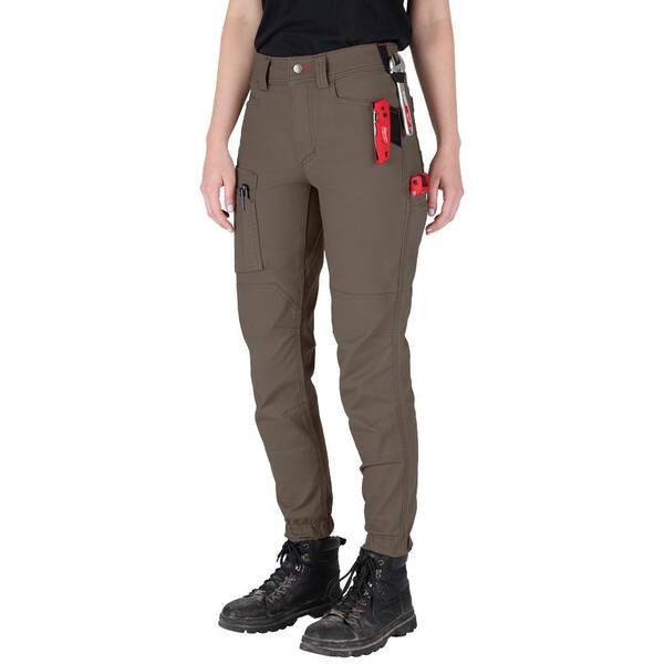 Milwaukee Women's Size 14 Brown GRIDIRION Double Knee Jogger Work