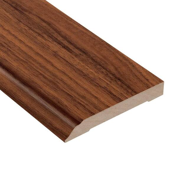 HOMELEGEND Monarch Walnut 1/2 in. Thick x 3-13/16 in. Wide x 94 in. Length Laminate Wall Base Molding