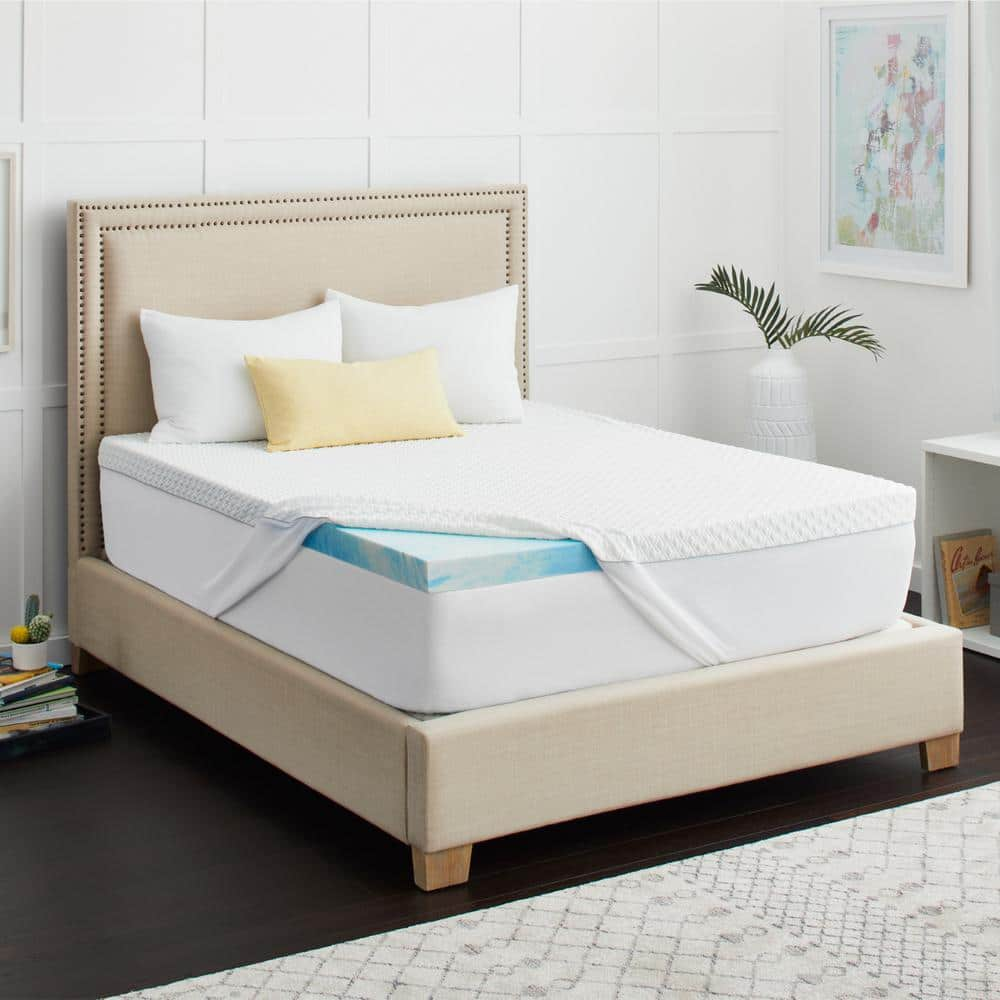 Sealy SealyChill 2 in. Plush Standard Gel Memory Foam Queen Mattress ...