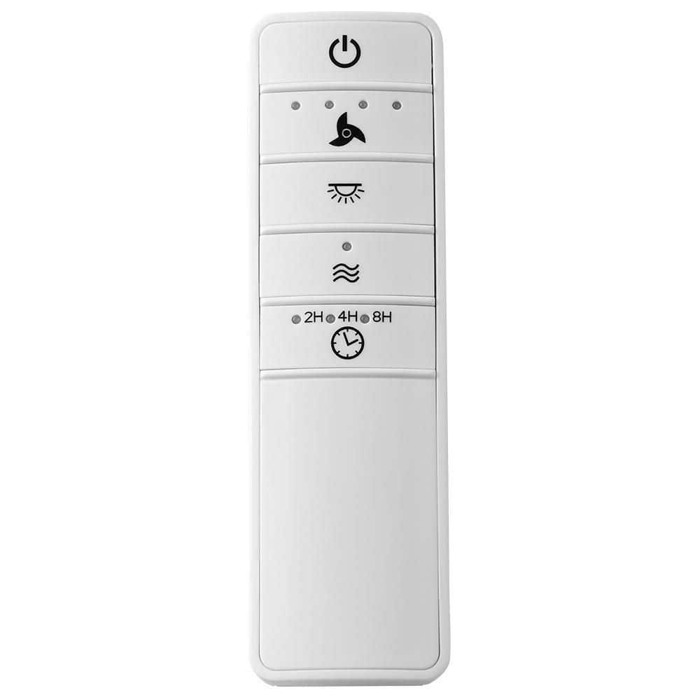Hampton Bay Universal Smart Wi-Fi 4-Speed Ceiling Fan White Remote Control - For Use Only With AC Powered by Hubspace 76278 - The Home Depot