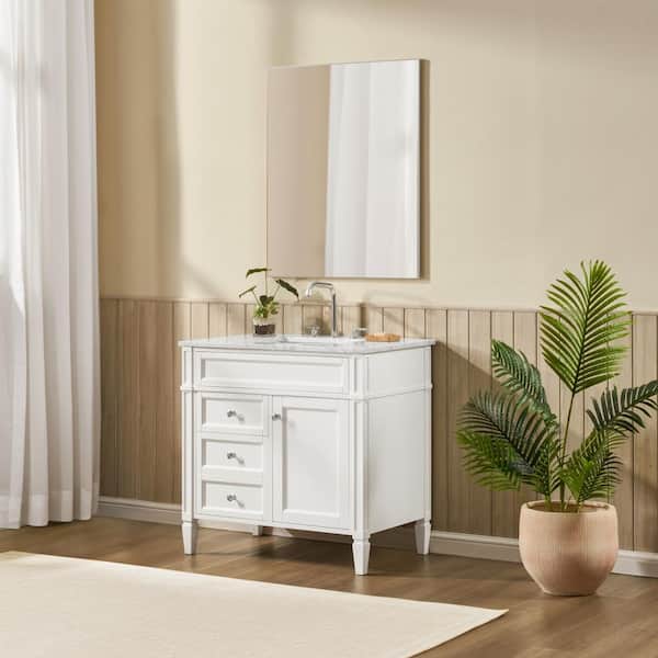 HOMEVY STUDIO Lydia 36 in. W x 21 in. D x 35 in. H Single Sink