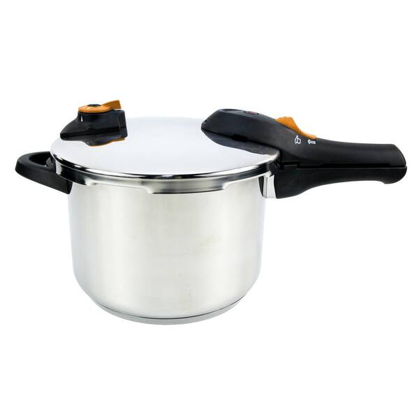 IMUSA 6.2 Qt. Stainless Steel Stovetop Pressure Cooker
