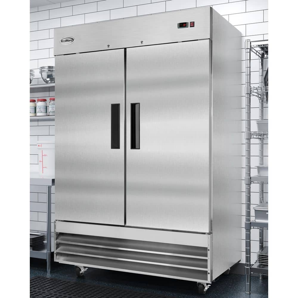 54" Stainless Steel Two-Door Commercial Reach-In Refrigerator