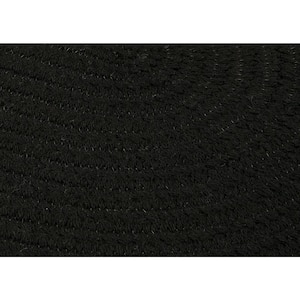 Edward Black 10 ft. x 13 ft. Oval Braided Area Rug