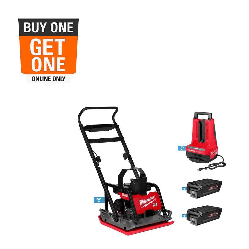 Milwaukee MX FUEL Lithium-Ion 20 in. Plate Compactor Kit with (2