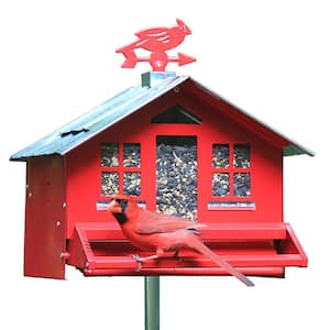 Squirrel-Be-Gone II Country Style Squirrel Resistant Metal Wild Bird Feeder - 8 lb. Capacity