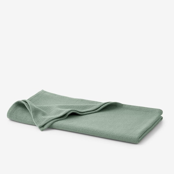 The Company Store Cotton Weave Thyme Cotton Throw Blanket