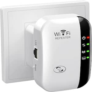 Wi Fi Range Extender Signal Booster Up to 5000sq.ft and 45 Devices, Wireless Internet Repeater with Ethernet Port