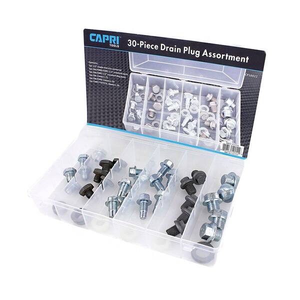 Capri Tools Oil Drain Plug Assortment Set (30-Piece)