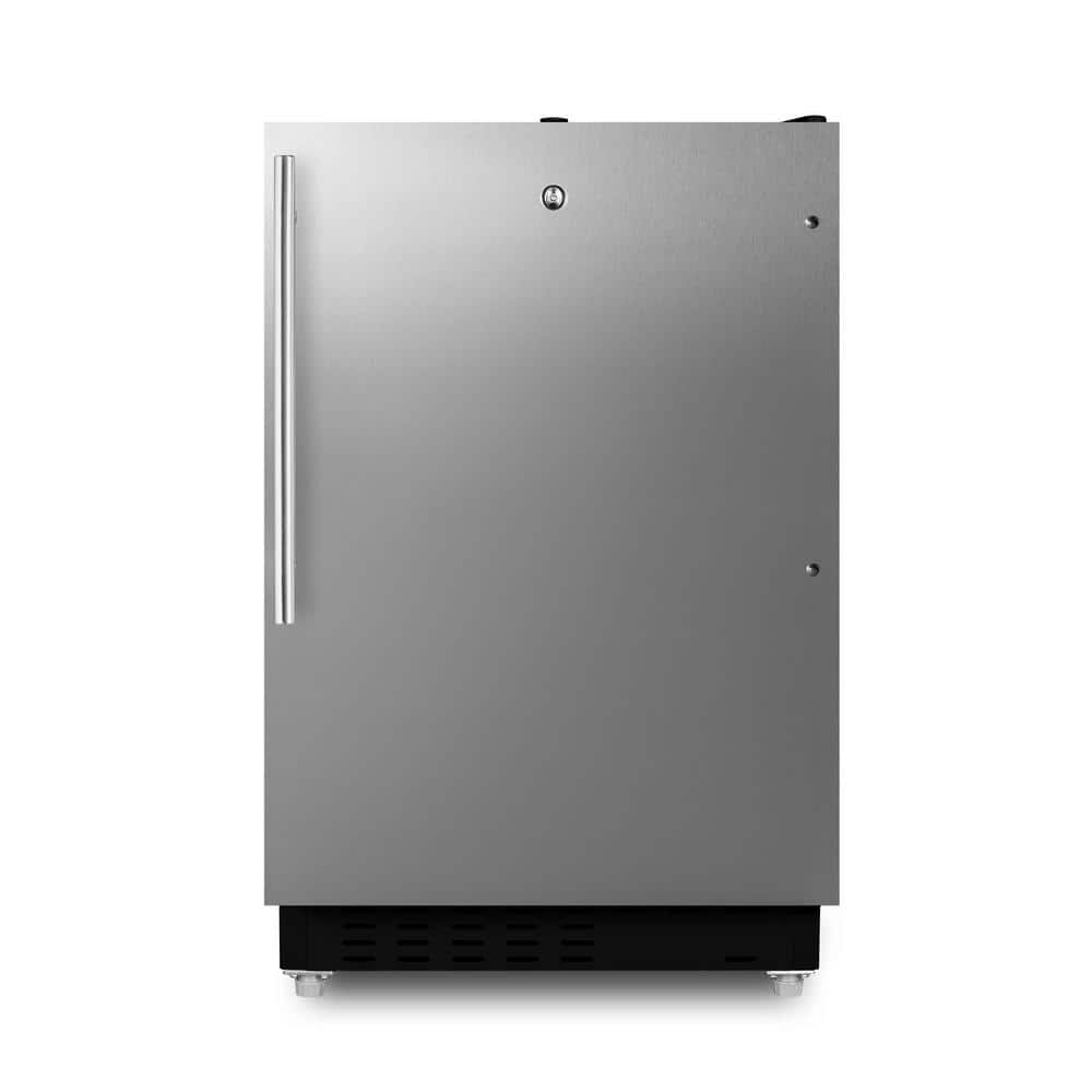 20 in. 2.68 cu. ft. Mini Refrigerator in Stainless Steel with Freezer, ADA Compliant