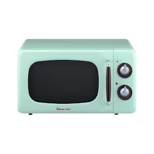Retro 0.7 cu. ft. Countertop Microwave in Mint Green