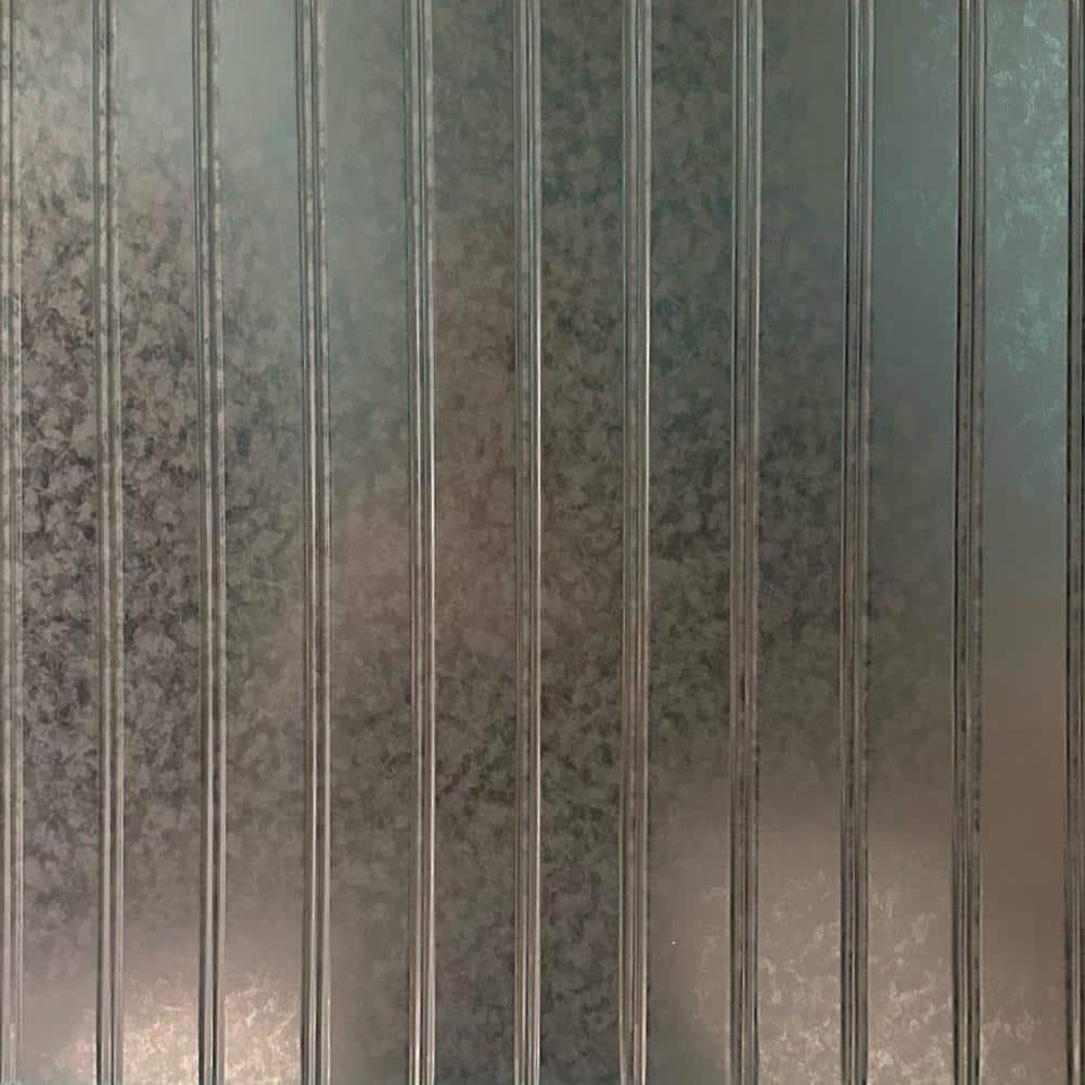 Beadboard Galvanized 4 ft. x 8 ft. Faux Tin Glue-Up Wainscoting Panels - (5-Pack) (160 sq. ft./Case) price history on PriceWatchPro
