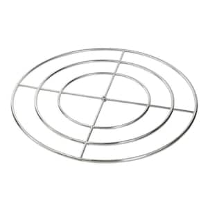 48 in. Triple-Ring 304. Stainless Steel Fire Pit Ring Burner, 3/4 in. Inlet