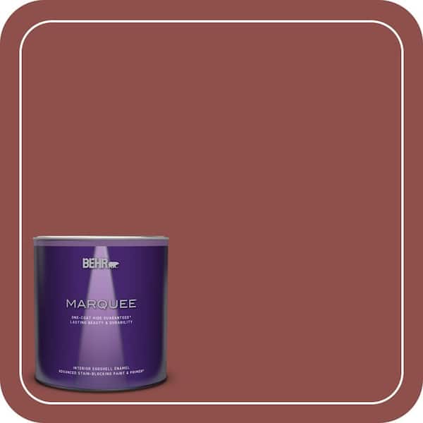 BEHR MARQUEE 1 qt. #S140-6 Moroccan Ruby Eggshell Enamel Interior Paint & Primer