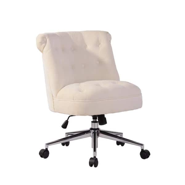 Homy Casa Jaren Beige Fabric Seat Swivel Task Chair