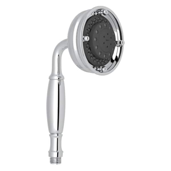 3-Spray 4.1 in. Single Wall Mount Handheld Rain Shower Head in Polished Chrome