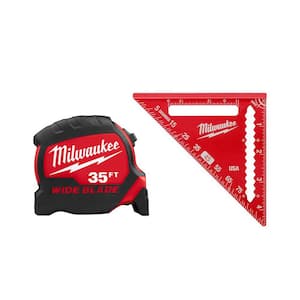 35 ft. x 1-5/16 in. W Blade Tape Measure with 17 ft. Reach and 4-1/2 in. Trim Square (2-Piece)