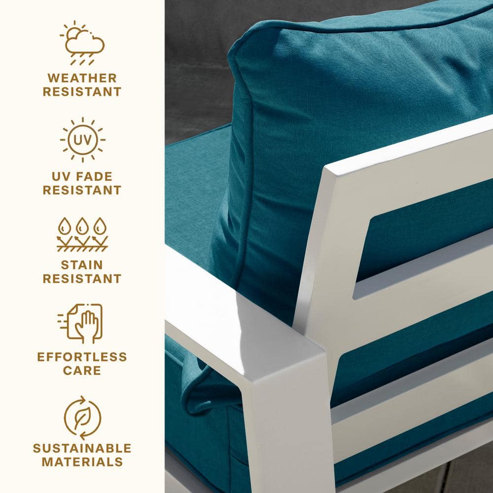 Colorful Nautical Stripe Poolside Outdoor Chair Cushion