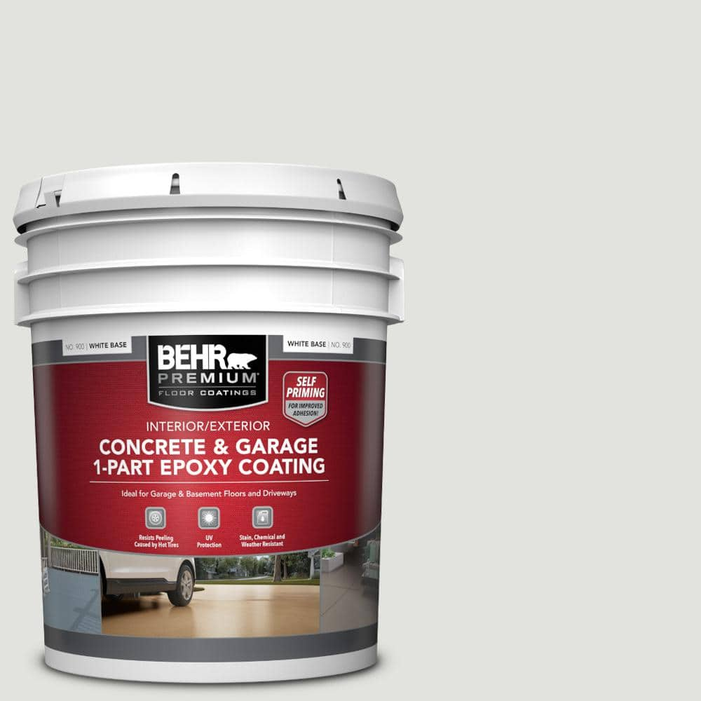 BEHR PREMIUM 5 gal. #BL-W13 Silver Polish Self-Priming 1-Part