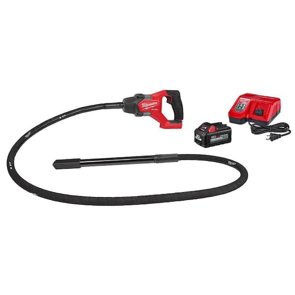 Milwaukee M18 FUEL 18V Lithium-Ion Brushless Cordless 8 ft. Concrete Pencil Vibrator Kit with 6.0 Ah Battery