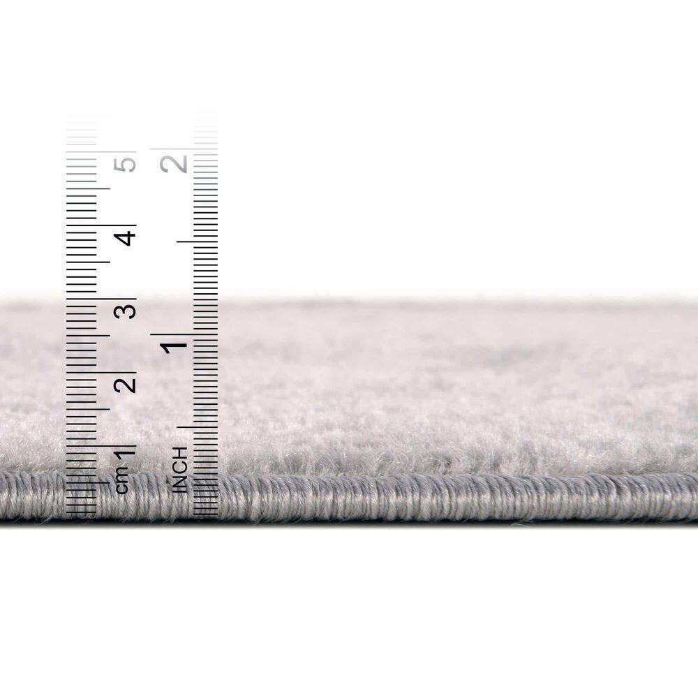 Portland Collection Geometric Light Gray Area Rug 8' x 11'