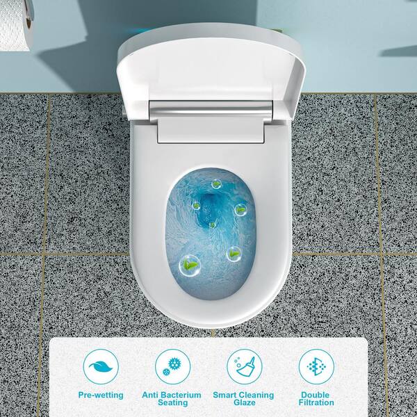 ANGELES HOME Smart Bidet Toilet with Heated Seat and LED Display